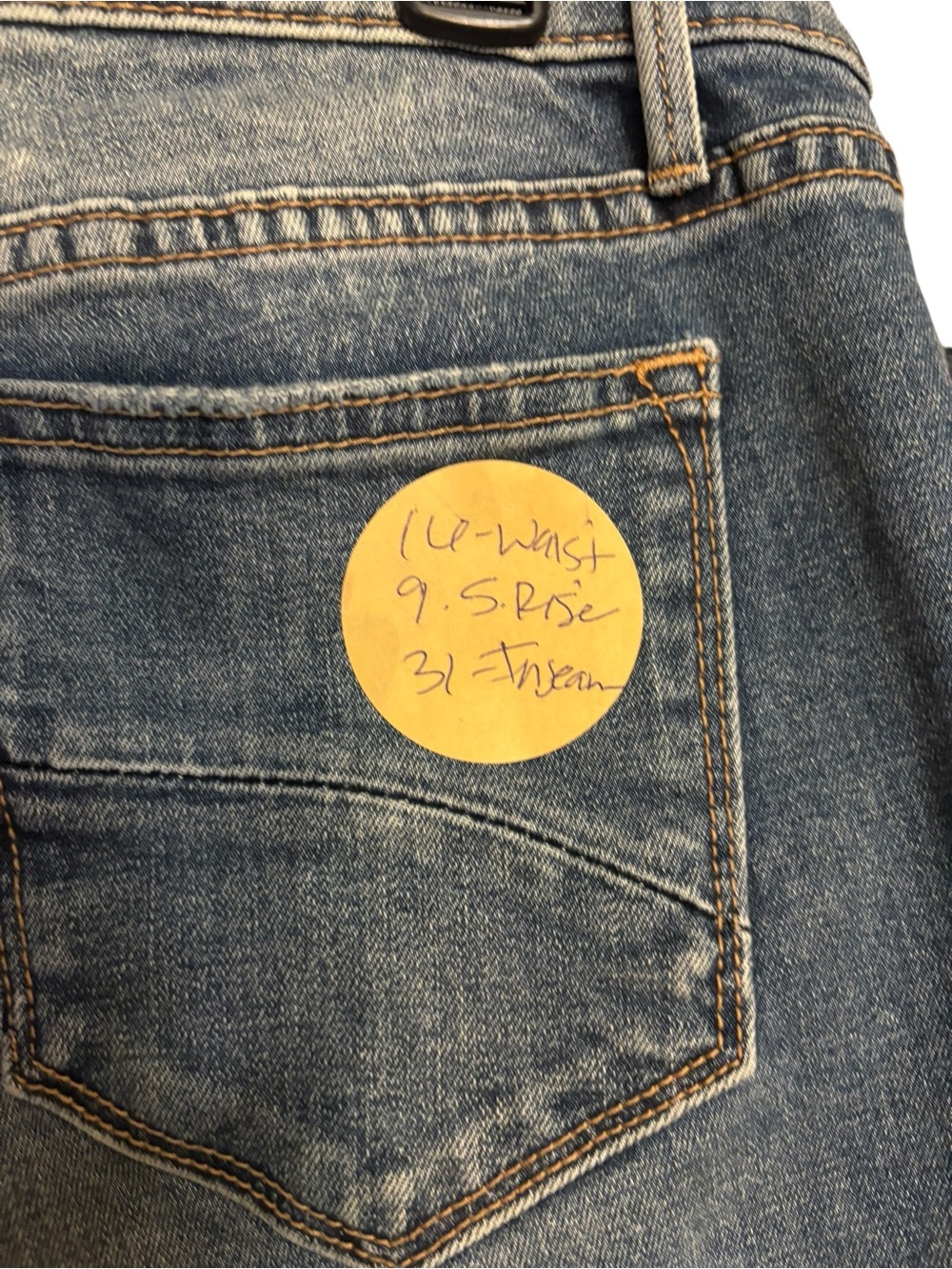 DRIFTWOOD Women's Blue Jeans with Orange Floral Embroidery - Picture 10 of 10
